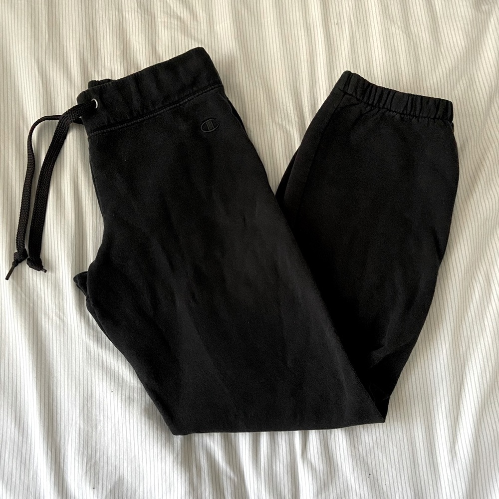 WOMENS CHAMPION BLACK SWEATPANTS SIZE SMALL